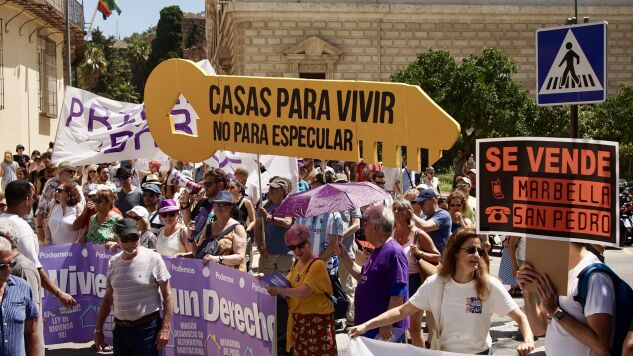 Manifestaci&oacute;n por la vivienda en M&aacute;laga