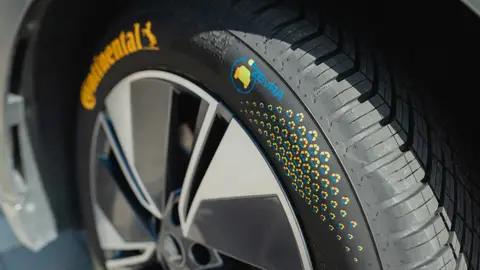Neumático Continental con un 43% de materiales reciclados Neumático Continental con un 43% de materiales reciclados