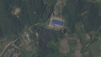 Imagen satelital del complejo nuclear principal de Yongbyon (Corea del Norte), tomada el 4 de septiembre de 2026