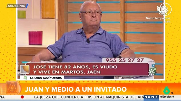 Juan y Medio, al viudo de 82 a&ntilde;os que ya ha "enterrado a tres compa&ntilde;eras": "Buscamos una valiente para Jos&eacute;"