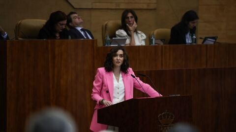 Isabel D&iacute;az Ayuso en la Asamblea de Madrid
