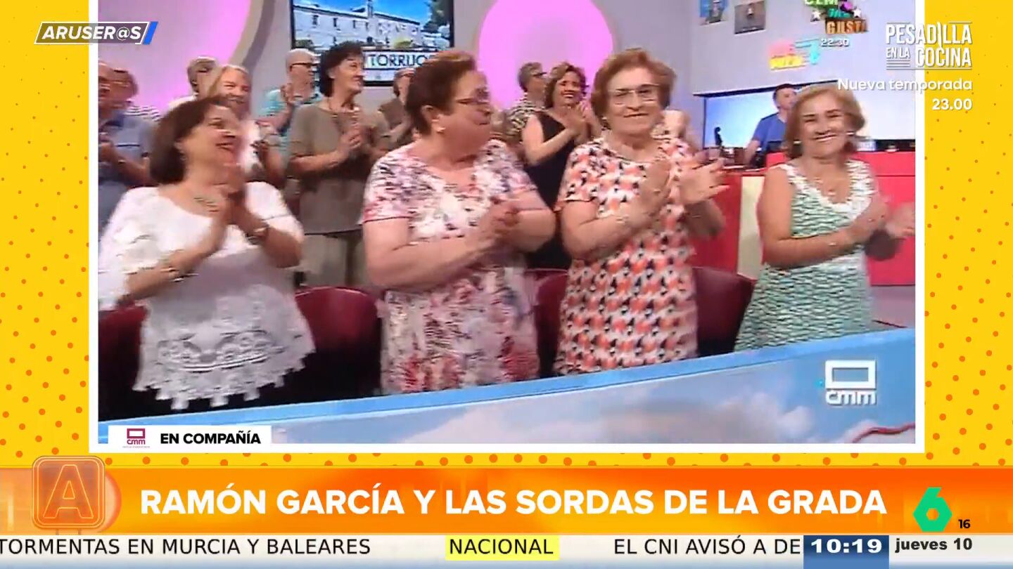 El 'zasca' de Ram&oacute;n Garc&iacute;a a unas espectadoras de su programa: "Van a ser las sordas"