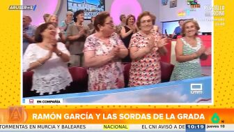 El 'zasca' de Ram&oacute;n Garc&iacute;a a unas espectadoras de su programa: "Van a ser las sordas"