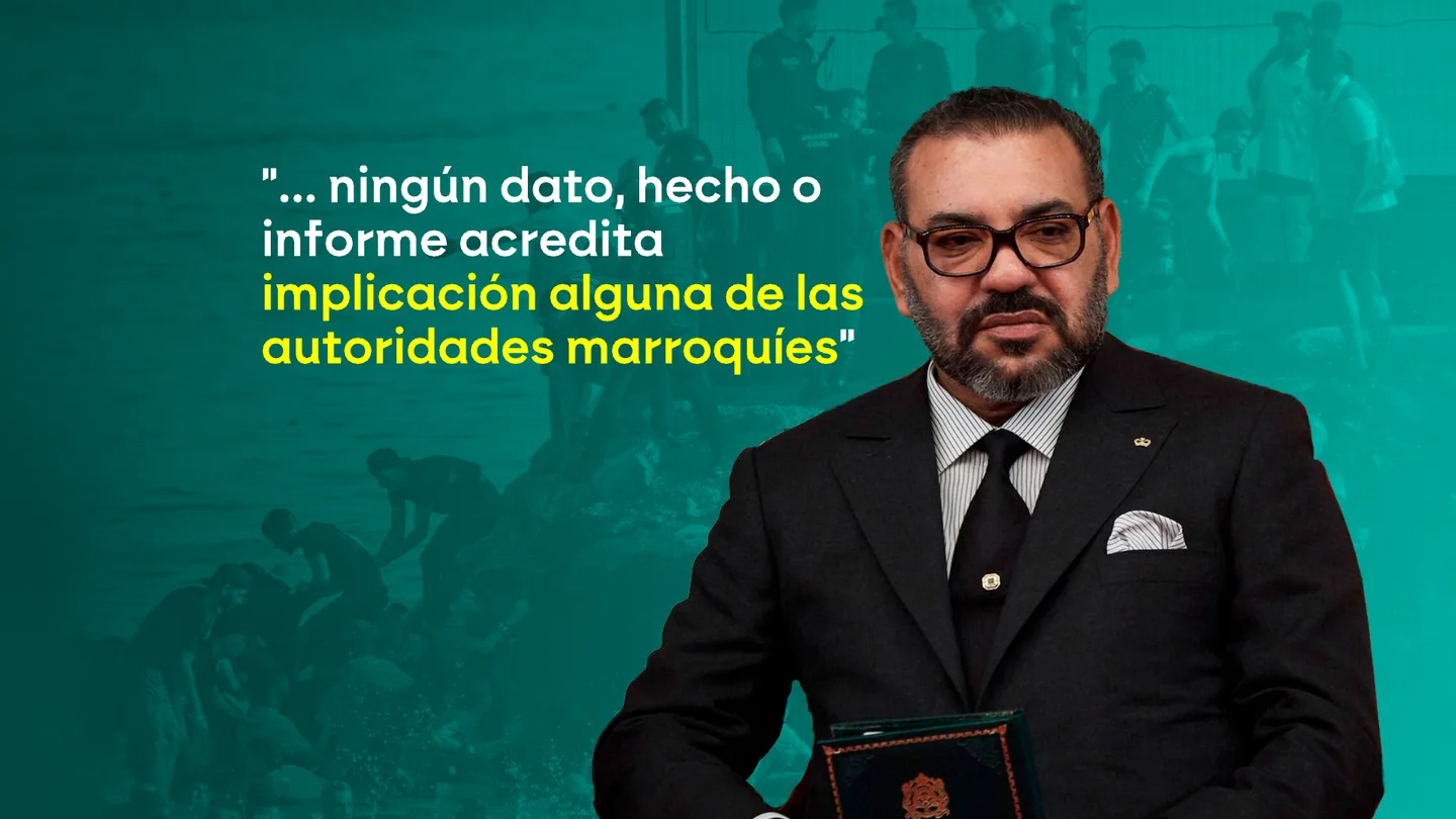 Marruecos niega estar tras la entrada masiva, recuerda que aceptará a los migrantes y rechaza ser un "chivo expiatorio" de la política española Marruecos niega estar tras la entrada masiva, recuerda que aceptará a los migrantes y rechaza ser un "chivo expiatorio" de la política española