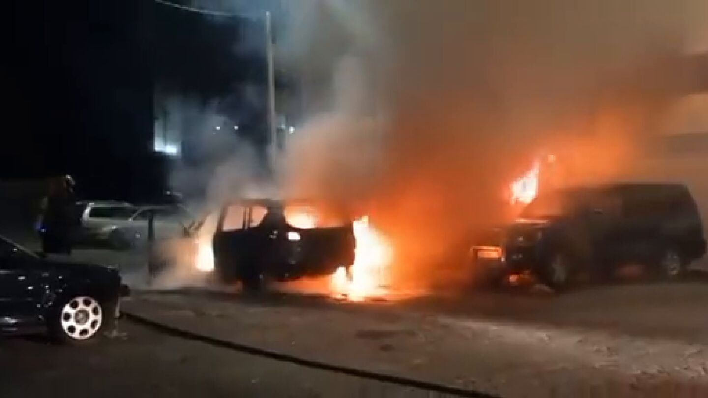 Varios coches quemados en Ceuta