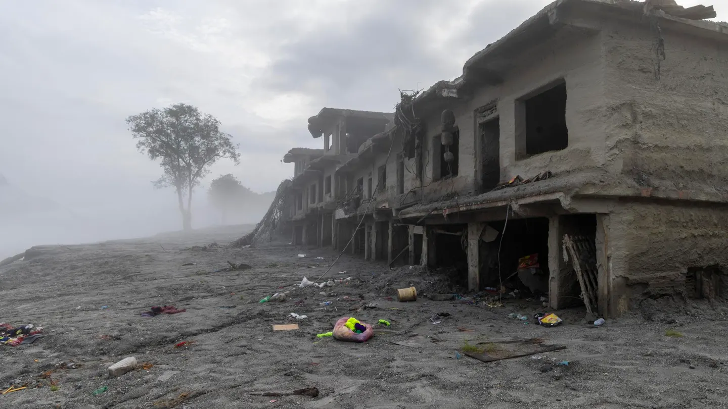 Una zona del distrito de Nuwakot, afectada por la riada de Nepal. Una zona del distrito de Nuwakot, afectada por la riada de Nepal.