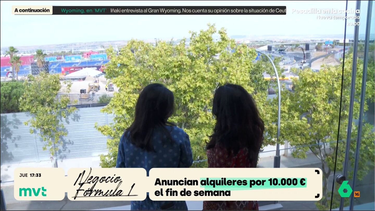 La cercan&iacute;a del circuito de la F&oacute;rmula 1 ha llevado a que muchos vecinos de Valdebebas aprovechen para alquilar su vivienda a quienes quieren ir andando al paddock. Esto, afirman, ya est&aacute; afectando "much&iacute;simo" al precio de los alquileres de la zona.