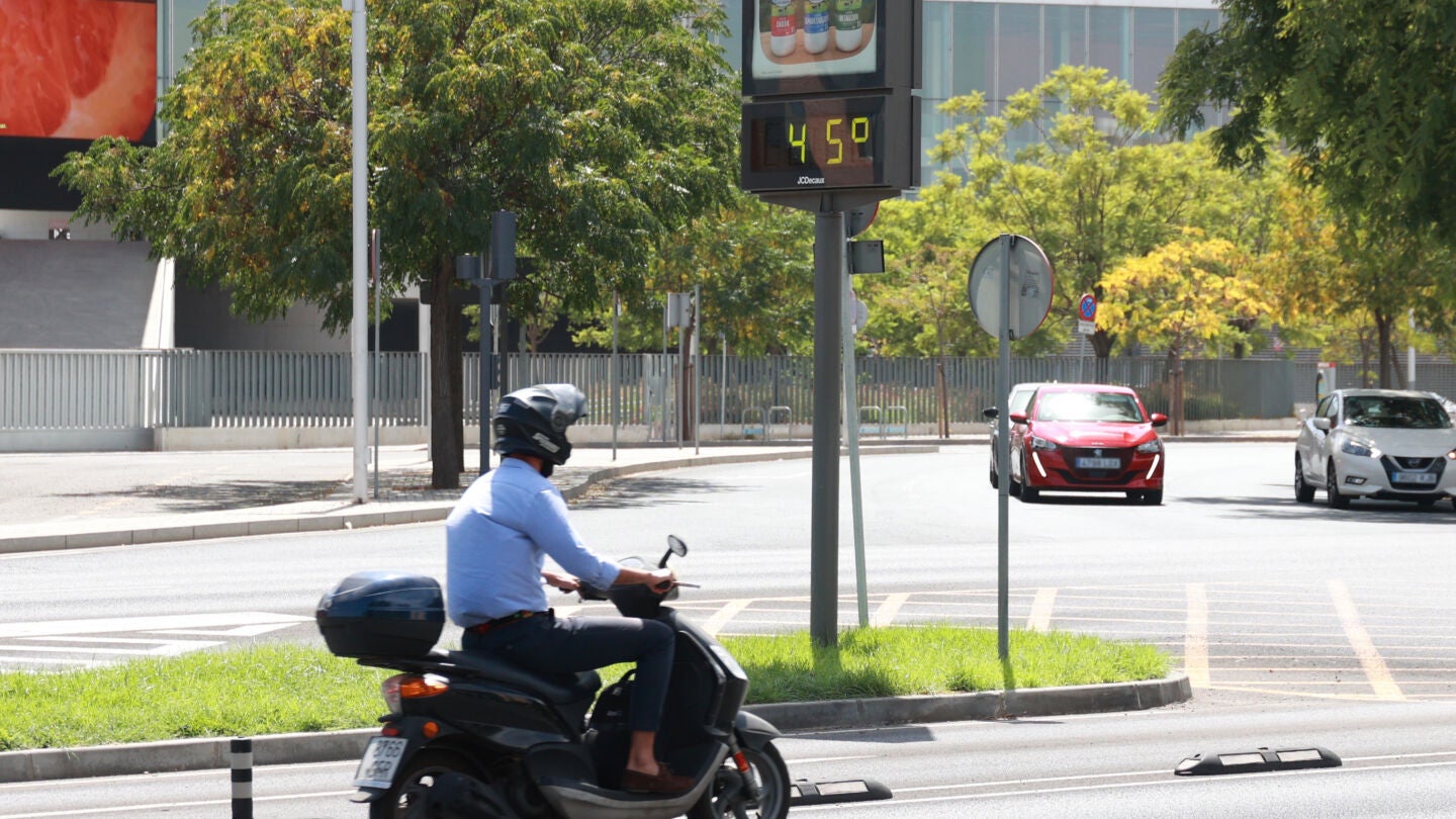 Jornada de intenso calor en Sevilla.