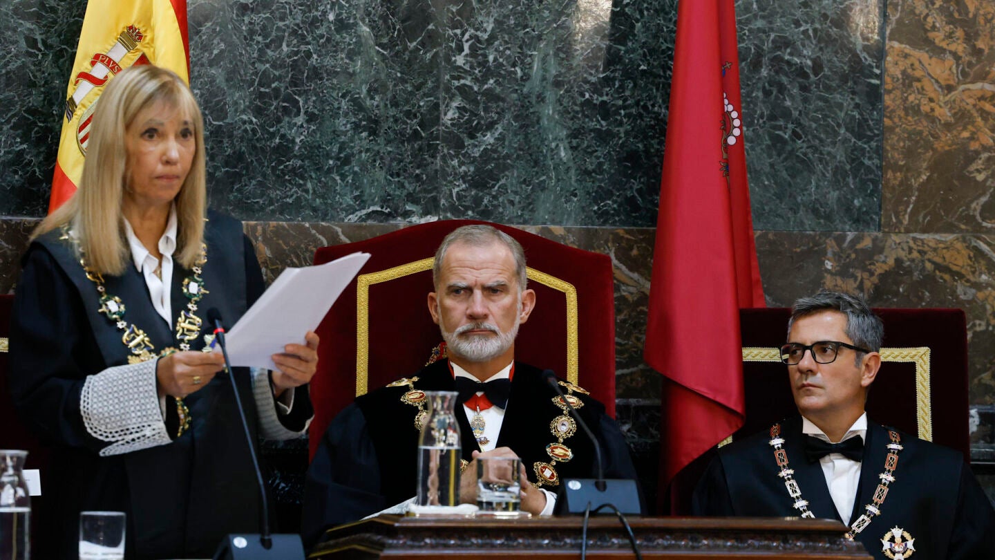 La presidenta del Consejo General del Poder Judicial, Isabel Perell&oacute;, durante el acto de apertura del A&ntilde;o Judicial