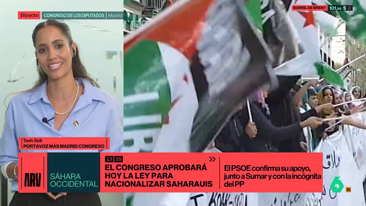 Tesh Sidi muestra su emoción por la ley para nacionalizar saharauis: "Pido valentía, la abstención es estar al lado de Marruecos" Tesh Sidi muestra su emoción por la ley para nacionalizar saharauis: "Pido valentía, la abstención es estar al lado de Marruecos"