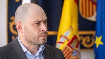 El delegado del Gobierno en Ceuta, Miguel &Aacute;ngel P&eacute;rez Triano, en la Delegaci&oacute;n del Gobierno de Ceuta