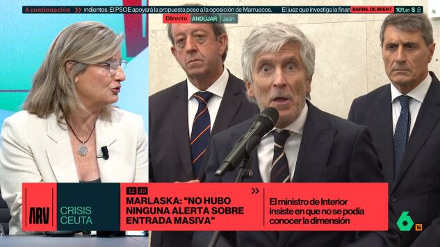 Carmela R&iacute;os responde a Marlaska tras sus declaraciones sobre Ceuta: "No hay inseguridad subjetiva, es palpable"
