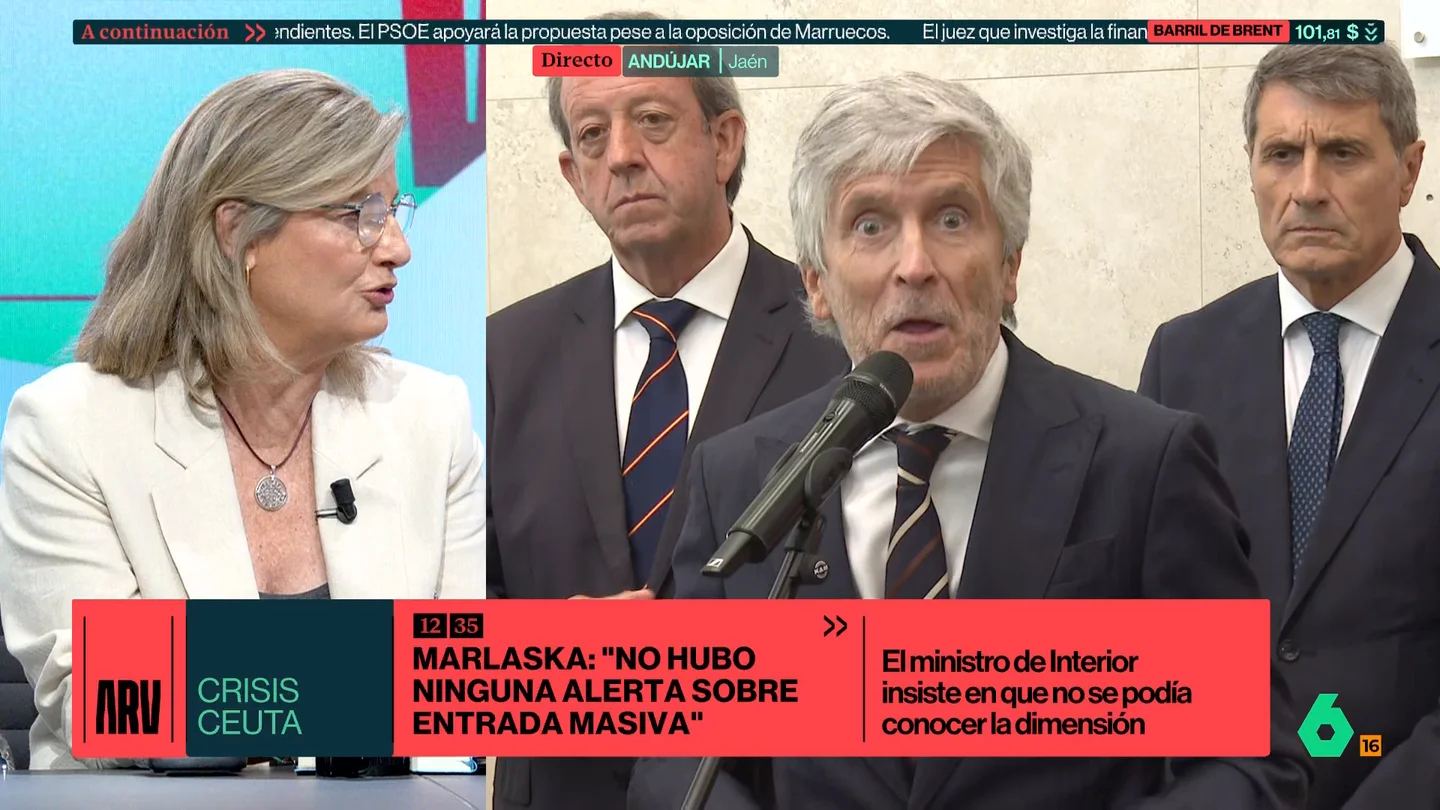 Carmela Ríos responde a Marlaska tras sus declaraciones sobre Ceuta: "No hay inseguridad subjetiva, es palpable" Carmela Ríos responde a Marlaska tras sus declaraciones sobre Ceuta: "No hay inseguridad subjetiva, es palpable"