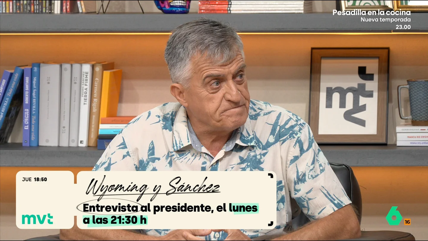 Wyoming le preguntaría a Sánchez por qué no quitó la Ley Mordaza: "A día de hoy, la palabra de un policía vale más que la de un ciudadano" El presentador de El Intermedio tendrá la oportunidad de entrevistar a Pedro Sánchez el próximo lunes, 14 de septiembre, e Iñaki López le ha planteado qué le gustaría preguntar al presidente del Gobierno.