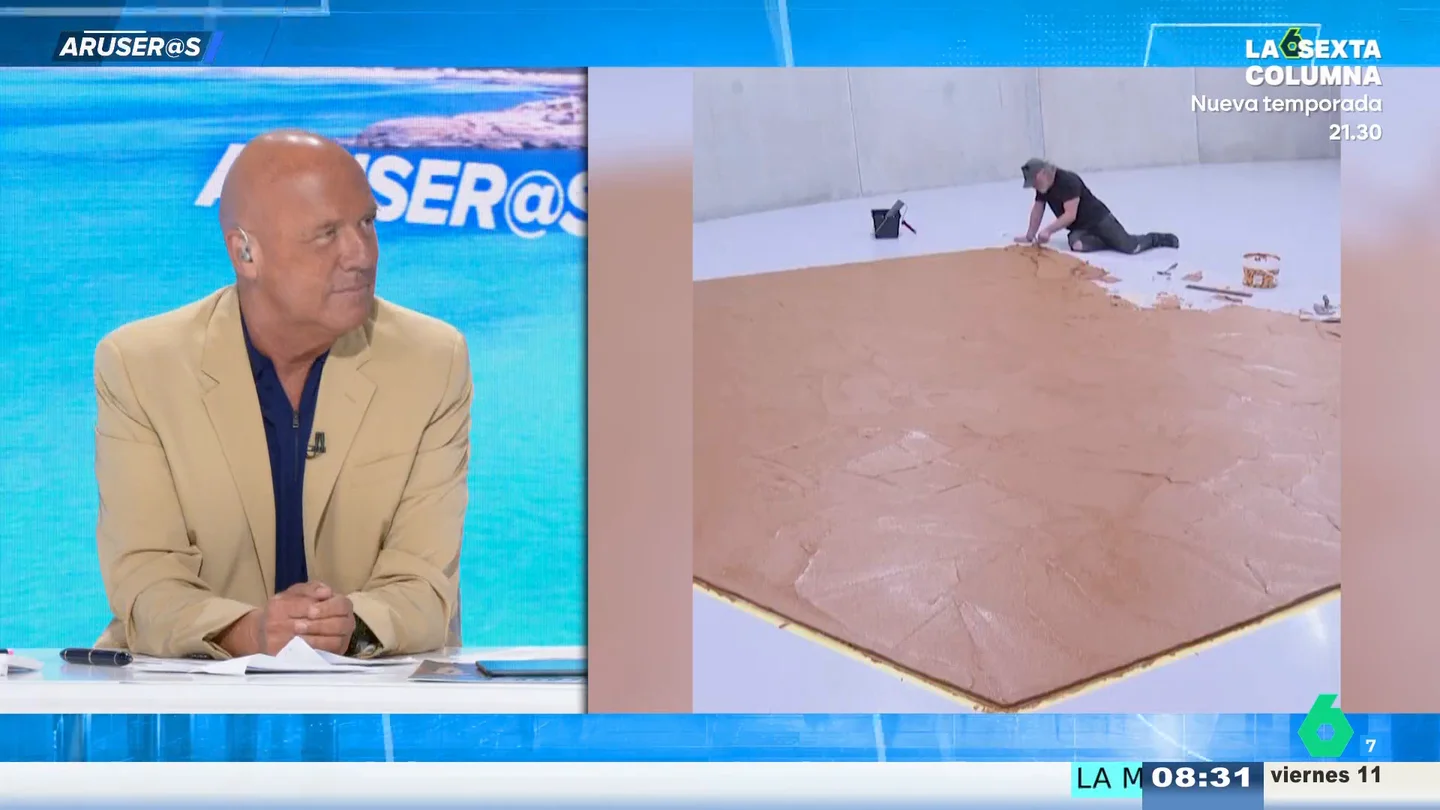 Alfonso Arús alucina con una "obra de arte" hecha solo con crema de cacahuete: "¡La Nocilla en un bocata también!" Alfonso Arús alucina con una "obra de arte" hecha solo con crema de cacahuete: "¡La Nocilla en un bocata también!"