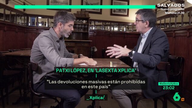 La entrevista completa de Patxi L&oacute;pez en laSexta Xplica: "Ya que el PP habla tanto de la espa&ntilde;olidad de Ceuta, &iquest;por qu&eacute; no le echan una mano?"