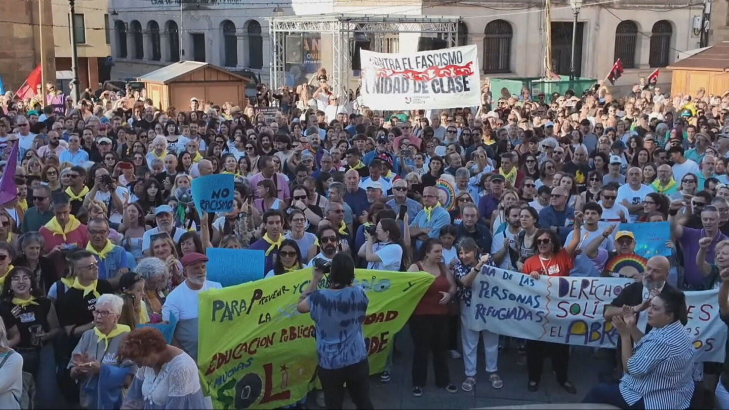 Protesta multitudinaria en Oviedo