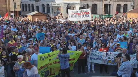 Protesta multitudinaria en Oviedo