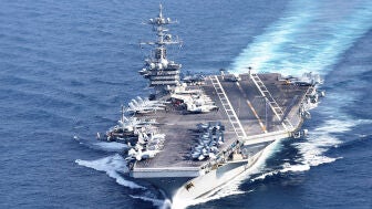 Imagen de archivo del portaviones USS George Washington
