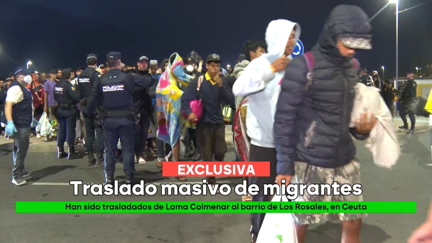Im&aacute;genes en exclusiva del traslado de migrantes en Ceuta