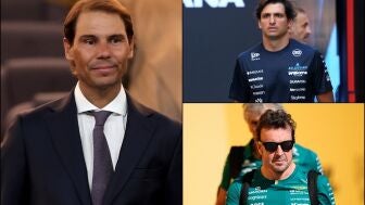 Rafa Nadal, Carlos Sainz y Fernando Alonso: