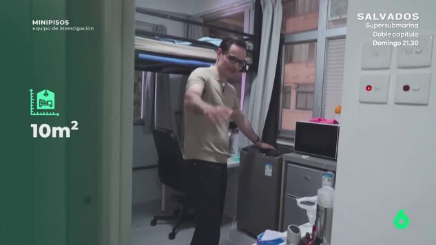 Un nanopiso de 10 metros y con la ducha encima del v&aacute;ter: "Tengo lo m&iacute;nimo para sobrevivir"