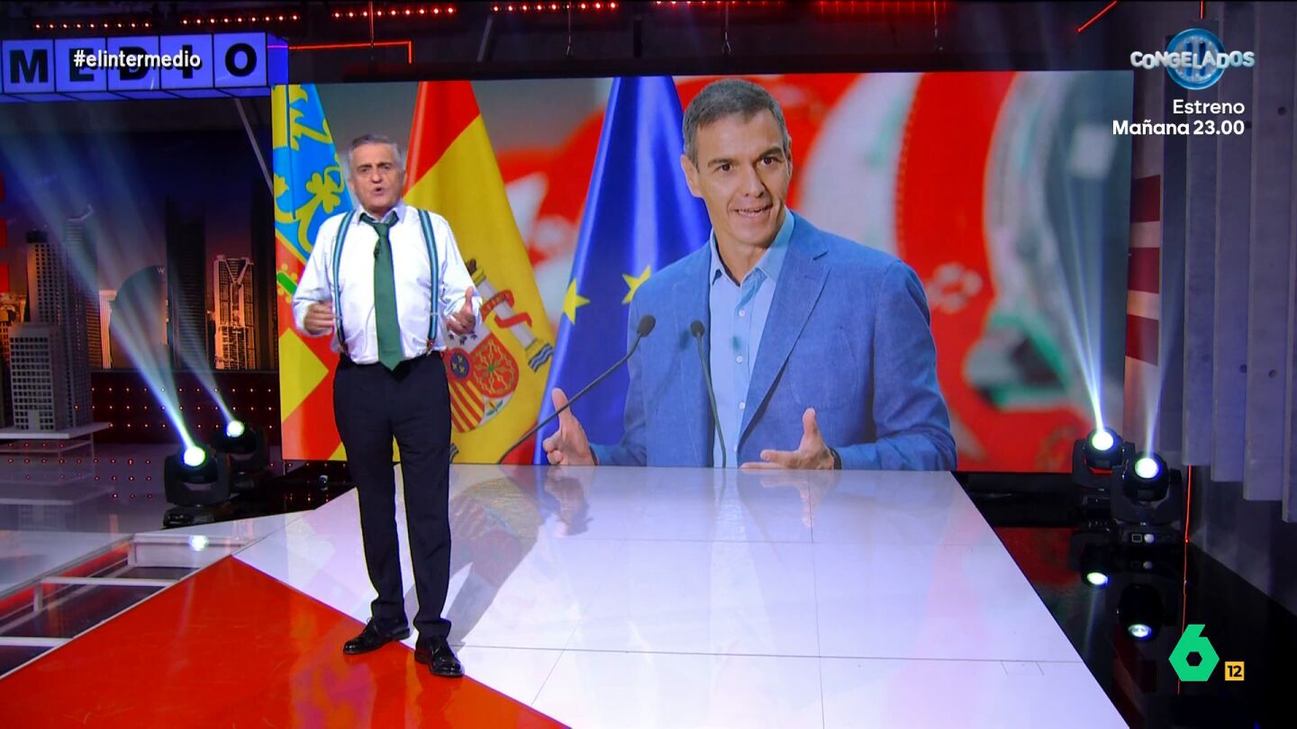 Wyoming arranca El Intermedio hablando de la entrevista con Pedro S&aacute;nchez en un momento donde la actualidad esta "intens&iacute;sima" con la crisis de Ceuta, la guerra de Ir&aacute;n o la IA: "Son muchos asuntos y tenemos tiempo limitado para abordarlos".