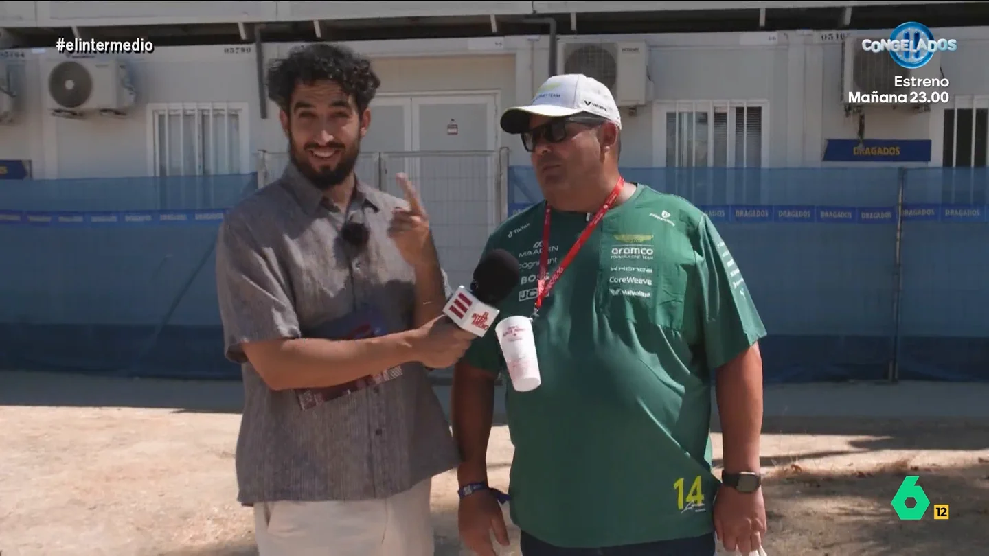 Isma Juárez, a punto de causar un divorcio en el Gran Premio de España de Fórmula 1: "Está subiendo como la patata caliente" El reportero se ha desplazado hasta la zona en la que se sitúa el circuito en el que se ha celebrado el Gran Premio este fin de semana. Ahí ha conocido a un grupo de fans de Fernando Alonso.