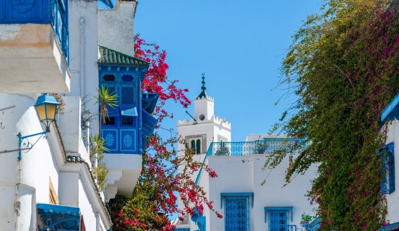 Sidi Bou Said en primavera en T&uacute;nez