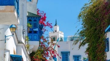 Sidi Bou Said en primavera en T&uacute;nez