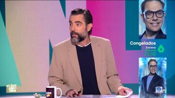 Dani Mateo se 'asusta' despu&eacute;s de un comentario de Virginia Riezu: "Los lunes estos sustos no, por favor"