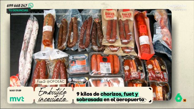 El ciudadano estadounidense, que formaba parte de un programa de viajeros de confianza de EEUU, intent&oacute; entrar al pa&iacute;s con hasta 9 kilos de embutidos del Mercadona. Los productos fueron incautados y &eacute;l ha sido multado con 500 d&oacute;lares.