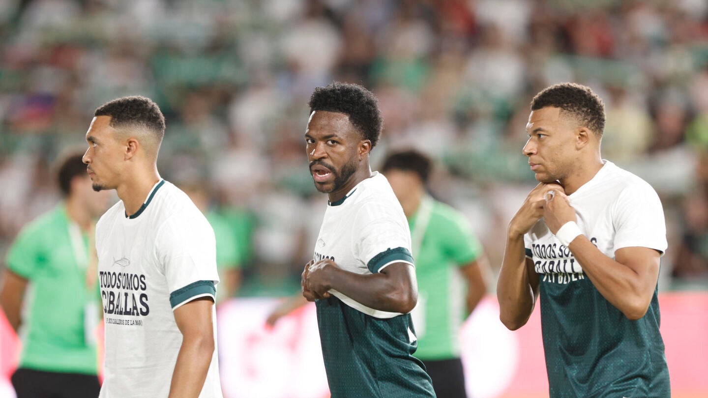 Vin&iacute;cius y Mbapp&eacute; 'cortan' el mensaje en apoyo a Ceuta.