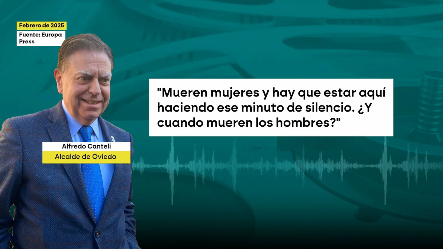 De negar la violencia machista o llamar "accidente" a un crimen a disculpar una agresión fascista: así es el alcalde de Oviedo De negar la violencia machista o llamar "accidente" a un crimen a disculpar una agresión fascista: así es el alcalde de Oviedo