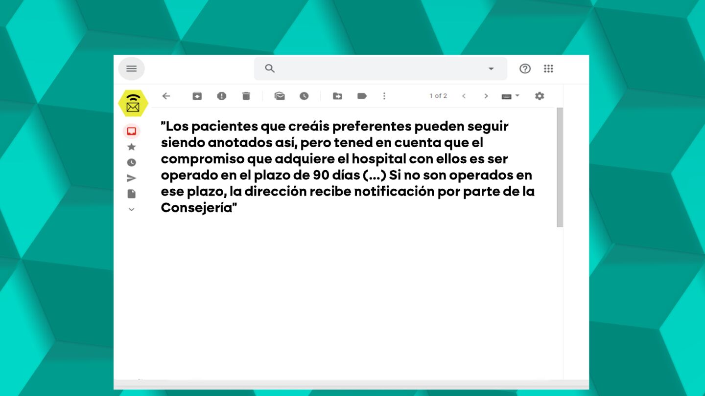 Los primeros correos que avisaron del falseamiento de listas de espera en el Ram&oacute;n y Cajal que habr&iacute;a permitido cobrar pluses salariales