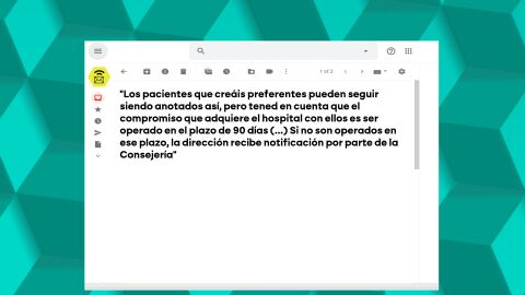 Los primeros correos que avisaron del falseamiento de listas de espera en el Ram&oacute;n y Cajal que habr&iacute;a permitido cobrar pluses salariales