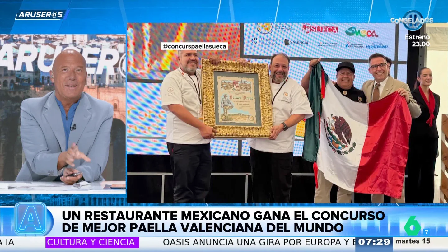 Alfonso Arús, al saber que han premiado a un restaurante mexicano por hacer la mejor paella del mundo: "Es una ofensa" Alfonso Arús, al saber que han premiado a un restaurante mexicano por hacer la mejor paella del mundo: "Es una ofensa"