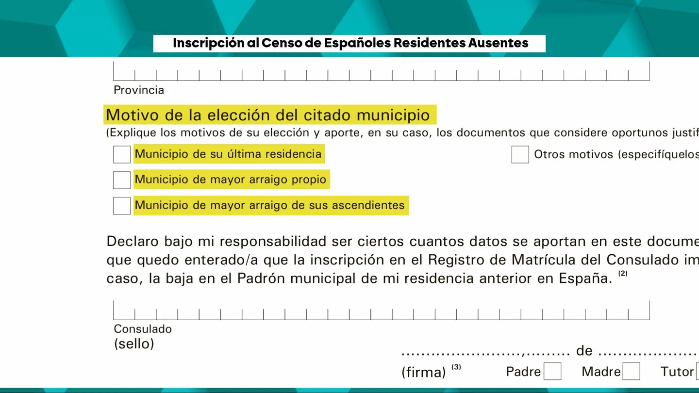La oficina del censo desmiente a PP y Vox sobre la 'ley de nietos': ni el Gobierno ni el consulado deciden en qué provincia se inscribe el elector La oficina del censo desmiente a PP y Vox sobre la 'ley de nietos': ni el Gobierno ni el consulado deciden en qué provincia se inscribe el elector