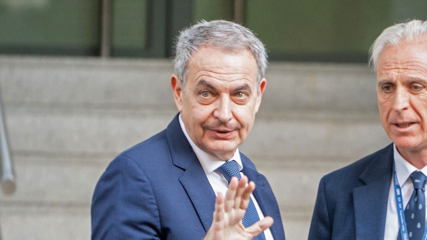 El expresidente del Gobierno Jos&eacute; Luis Rodr&iacute;guez Zapatero, en la Audiencia Nacional.