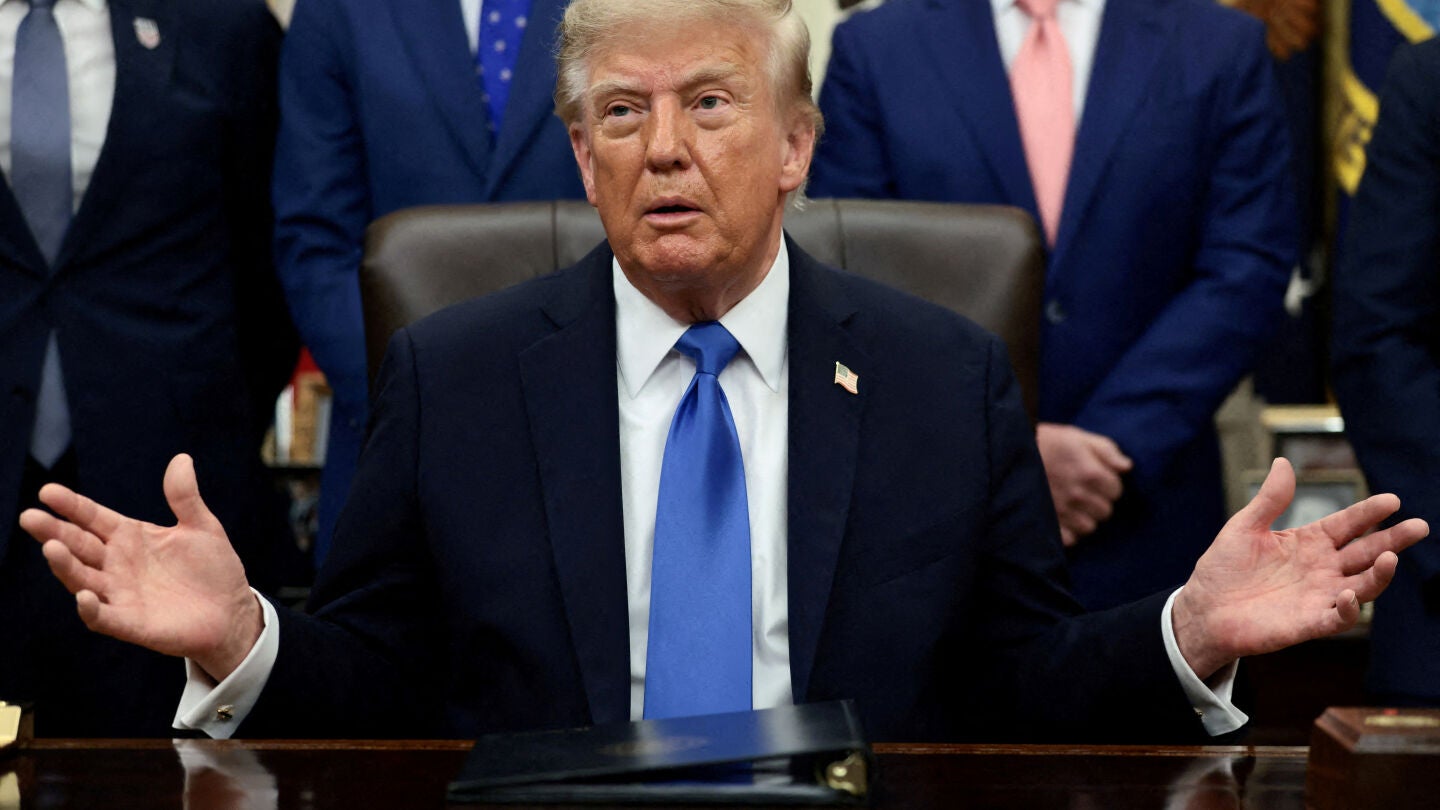El presidente de Estados Unidos, Donald Trump, en el Despacho Oval de la Casa Blanca