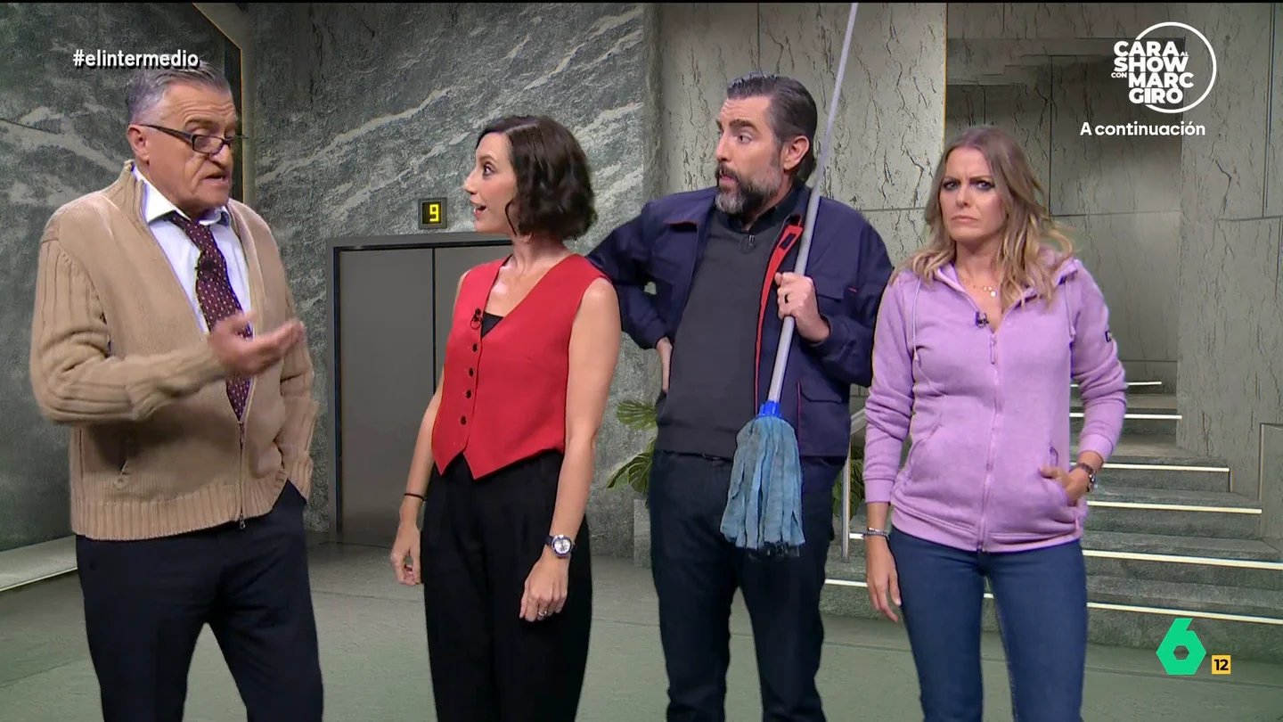 'Ayuso' busca a alguien que interprete el himno oficial de su nuevo premio de Fórmula 1: "Pedro Sánchez, hijo de fruta" Cristina Gallego se transforma en la presidenta de la Comunidad de Madrid en un nuevo capítulo de 'La Comunidad'. En esta ocasión, la 'presidenta' decide organizar un Gran Premio de Fórmula 1 en su edificio.