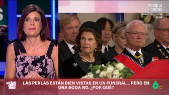 Mar&iacute;a Jos&eacute; G&oacute;mez y Verd&uacute; explica en Zapeando el simbolismo detr&aacute;s de las perlas, que mientras en los funerales "se asocian a la muerte, a la p&eacute;rdida", en el caso de las bodas dan mala suerte: "Si la novia las lleva, el matrimonio termina roto".