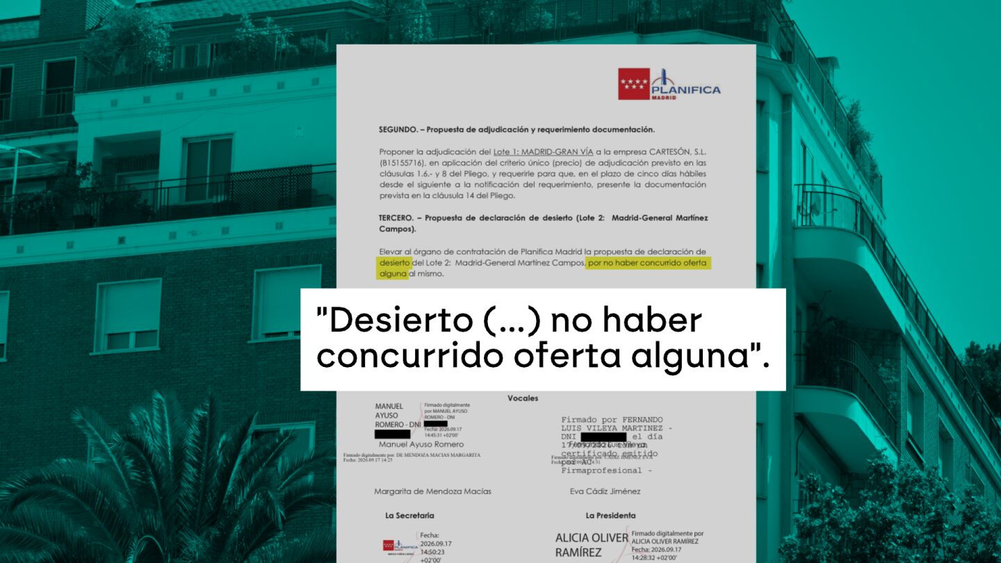 El &aacute;tico del Gobierno de Ayuso se queda sin comprador: la subasta queda desierta tras ser ofertada por 6,7 millones de euros