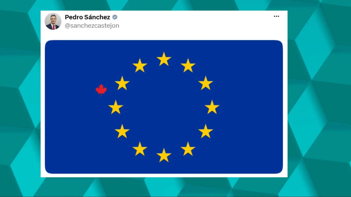 Sánchez desafía a Trump: celebra que Canadá pueda ser el primer "miembro asociado" de Europa pese a la pataleta de EEUU Sánchez desafía a Trump: celebra que Canadá pueda ser el primer "miembro asociado" de Europa pese a la pataleta de EEUU
