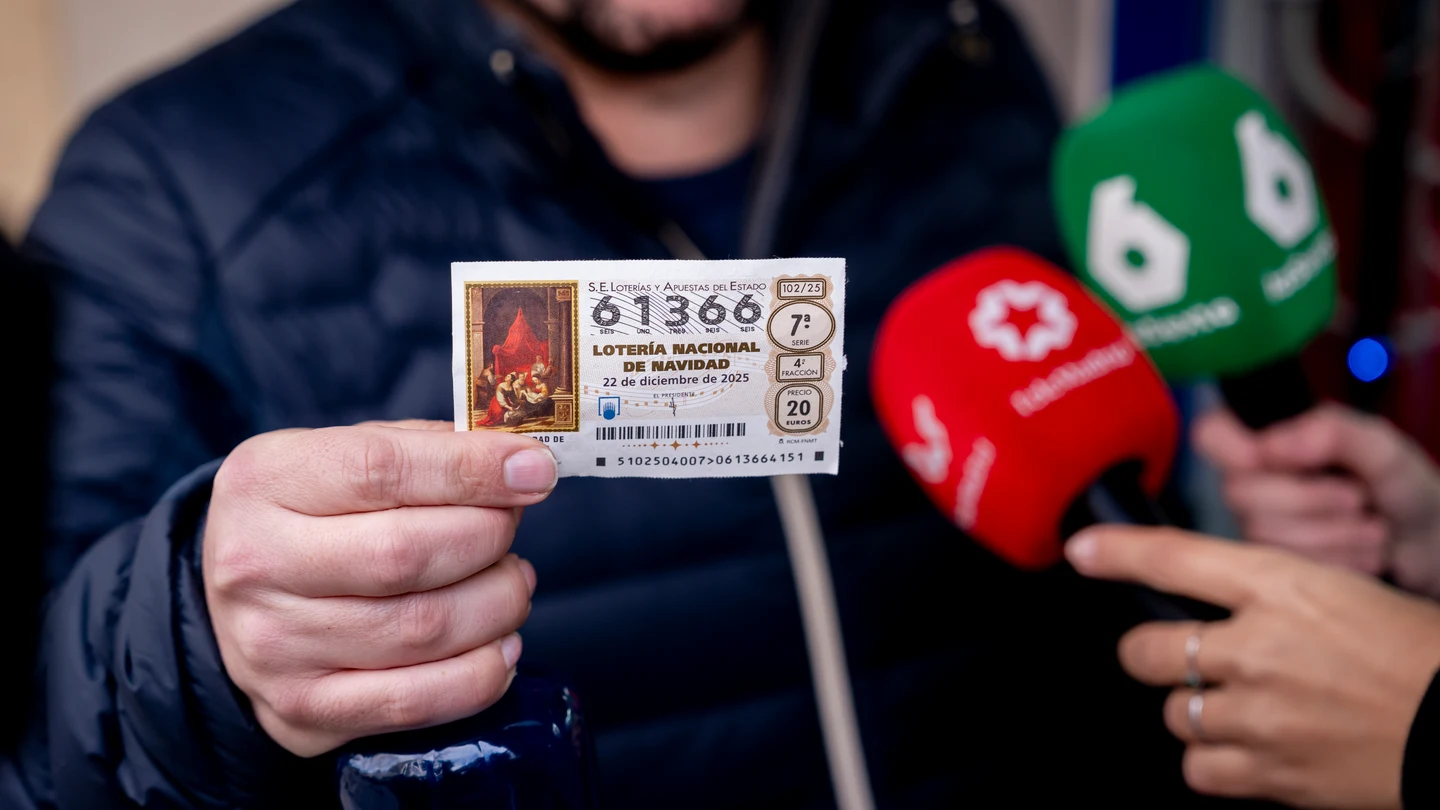 Un quinto premio de la Lotería de Navidad de 2025 en Madrid Un quinto premio de la Lotería de Navidad de 2025 en Madrid