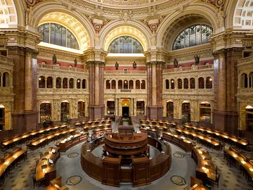 Sala de lectura principal de la Biblioteca del Congreso de Estados Unidos Sala de lectura principal de la Biblioteca del Congreso de Estados Unidos