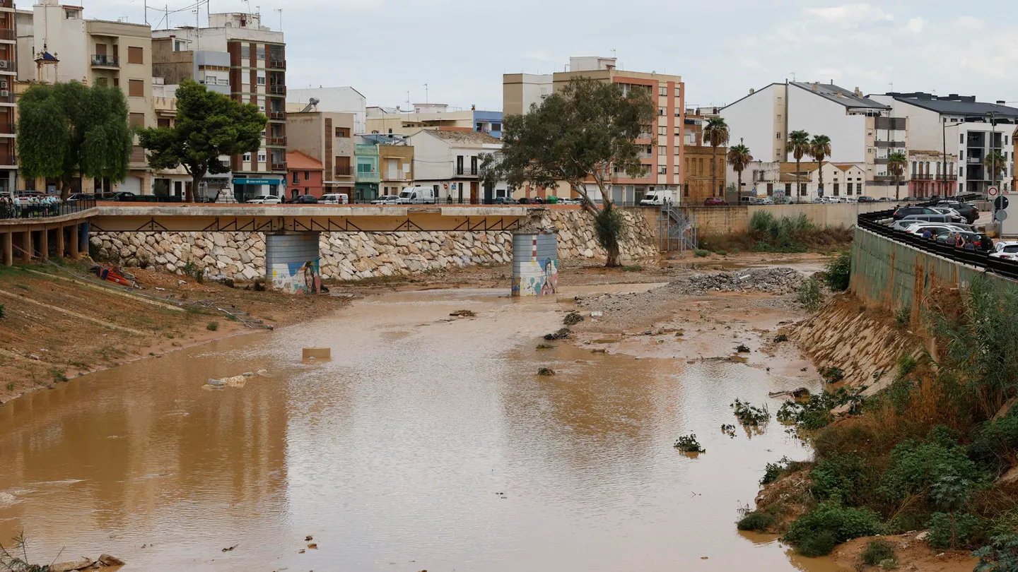 Vista del estado del Barranco del Poyo en Paiporta (Valencia) este jueves, tras las fuertes lluvias del miércoles. Vista del estado del Barranco del Poyo en Paiporta (Valencia) este jueves, tras las fuertes lluvias del miércoles.