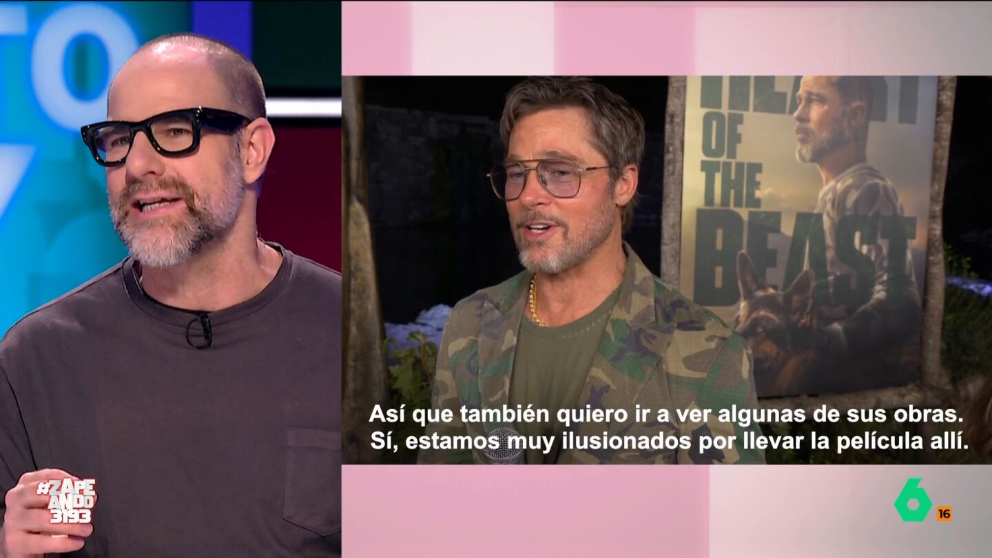 Alberto Rey analiza el 'outfit' de Brad Pitt durante su visita a Espa&ntilde;a: "No viene de cazar conejos, viste acorde a su personaje en la pel&iacute;cula"