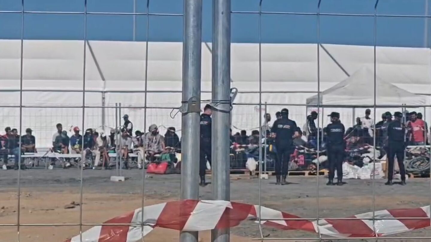 Campamento del puerto de Ceuta