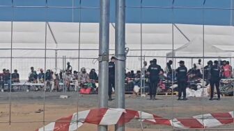 Campamento del puerto de Ceuta